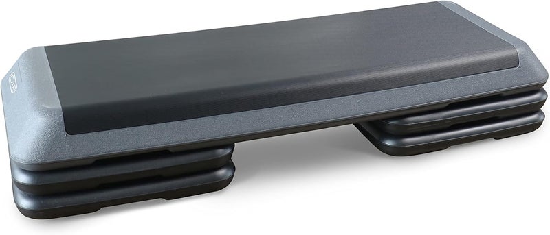 CAP Barbell Adjustable Aerobic Step Platform Exercise Step, Gray - Image 1